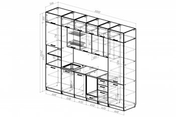 Кухонный гарнитур Жасмин экстра 3000 мм (Герда) в Ирбите - irbit.mebel-e96.ru