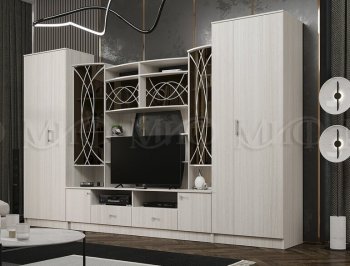 Стенка Женева сандал (3500) Миф в Ирбите - irbit.mebel-e96.ru