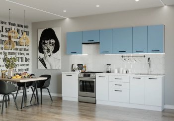 Кухонный гарнитур Капри 3000 мм ЛДСП/МДФ (Санвут) в Ирбите - irbit.mebel-e96.ru