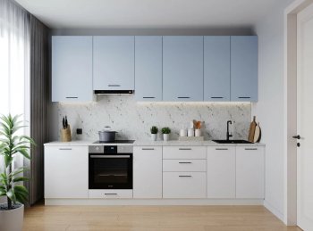 Кухонный гарнитур высокий Капри 3000 мм ЛДСП/МДФ (Санвут) в Ирбите - irbit.mebel-e96.ru