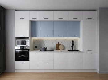 Кухонный гарнитур Капри 3400 мм ЛДСП/МДФ (Санвут) в Ирбите - irbit.mebel-e96.ru