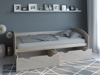 Кровать с ящиками КД-1.8 (Росток) в Ирбите - irbit.mebel-e96.ru