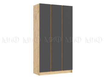 Шкаф 1200 мм 3-х ств. Келвин дуб золотой/графит (Миф) в Ирбите - irbit.mebel-e96.ru