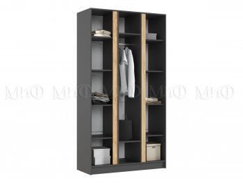 Шкаф 1200 мм 3-х ств. Келвин графит  (Миф) в Ирбите - irbit.mebel-e96.ru
