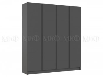 Шкаф 2000 мм 4-х ств. Келвин графит  (Миф) в Ирбите - irbit.mebel-e96.ru