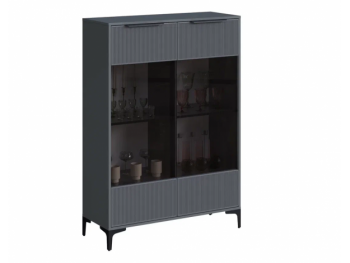 Шкаф со стеклом Кимберли графит (Handis) в Ирбите - irbit.mebel-e96.ru