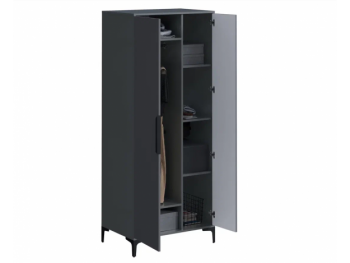 Шкаф 800 мм 2-створчатый Кимберли графит (Handis) в Ирбите - irbit.mebel-e96.ru