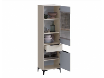 Пенал 550 мм со стеклом Кимберли кашемир (Handis) в Ирбите - irbit.mebel-e96.ru