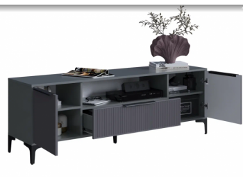 Тумба ТВ на 1650 Кимберли графит (Handis) в Ирбите - irbit.mebel-e96.ru