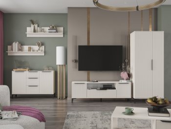 Стенка Кимберли кашемир, модульная (Handis) в Ирбите - irbit.mebel-e96.ru