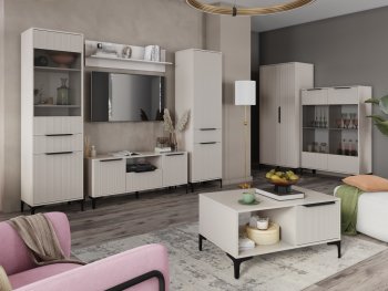 Стенка Кимберли кашемир, модульная (Handis) в Ирбите - irbit.mebel-e96.ru