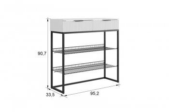Обувница Классная 1 (графит/графит матовый/черный муар​​​​​​​) (Мебельсон) в Ирбите - irbit.mebel-e96.ru