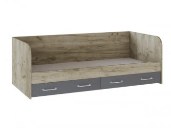 Кровать с ящиками Колибри Лофт дуб серый (Текс) в Ирбите - irbit.mebel-e96.ru