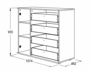 Комод-2 Ольга-14 в Ирбите - irbit.mebel-e96.ru