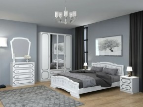 Комод 4 ящ. ЛАК Белый жемчуг (БМ) в Ирбите - irbit.mebel-e96.ru