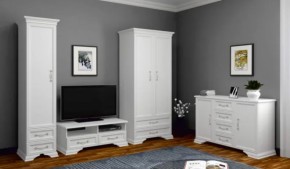 Комод 4ящ.+2дв. ГРАЦИЯ (лак) Белый (БМ) в Ирбите - irbit.mebel-e96.ru