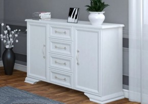 Комод 4ящ.+2дв. ГРАЦИЯ (лак) Белый (БМ) в Ирбите - irbit.mebel-e96.ru