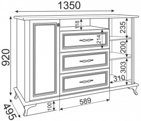 Комод М03 Скарлетт (Риннер) в Ирбите - irbit.mebel-e96.ru