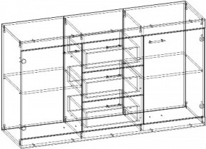 Комод Соната КС-1500 (Дуб сонома/Дуб сакраменто) в Ирбите - irbit.mebel-e96.ru