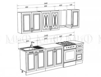 Кухонный гарнитур Констанция 2000 мм Сандал (Миф) в Ирбите - irbit.mebel-e96.ru