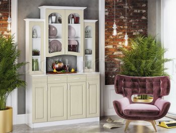 Буфет Констанция 4-х створчатый Фисташковый (Миф) в Ирбите - irbit.mebel-e96.ru