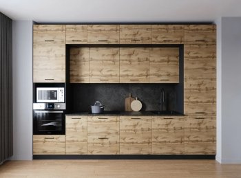 Кухонный гарнитур Крафт 3400 мм (Санвут) в Ирбите - irbit.mebel-e96.ru