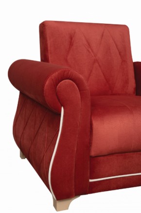 Кресло для отдыха Порто (микровелюр Гавайи бордо / микровельвет крем) в Ирбите - irbit.mebel-e96.ru