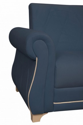 Кресло для отдыха Порто (велюр текстура кобальт / микровельвет крем) в Ирбите - irbit.mebel-e96.ru