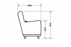 Кресло Интерьерное Dark Brown в Ирбите - irbit.mebel-e96.ru