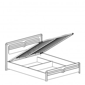 Кровать 1600 с подъемным механизмом Фьорд 156 (Яна) в Ирбите - irbit.mebel-e96.ru