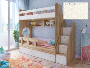 Кровать 2-х ярусная Юниор 1 без бортика (800*1900) в Ирбите - irbit.mebel-e96.ru