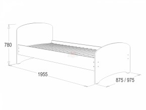 Кровать-4 одинарная (900*1900) в Ирбите - irbit.mebel-e96.ru