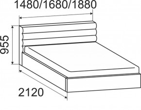 Кровать Альба с подъемным механизмом 1400*2000 в Ирбите - irbit.mebel-e96.ru