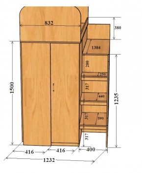 Кровать-чердак Аракс в Ирбите - irbit.mebel-e96.ru