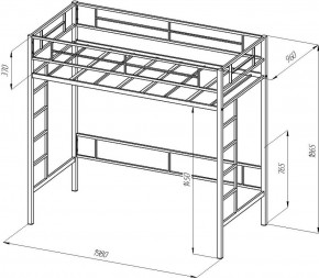 Кровать-чердак Севилья-1.1 в Ирбите - irbit.mebel-e96.ru