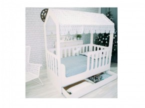 Кровать-домик детская с ящиком 800*1600 (Белый) в Ирбите - irbit.mebel-e96.ru