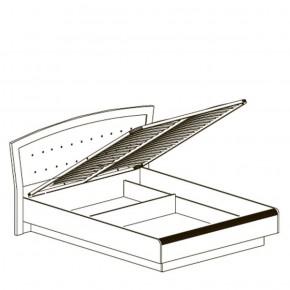 Кровать двойная 1600 с ПМ Афины 368 (Яна) в Ирбите - irbit.mebel-e96.ru