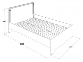 Кровать двойная Ольга 1Н + 2-а ящика (1600*2000) в Ирбите - irbit.mebel-e96.ru