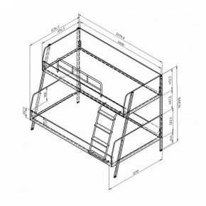 Кровать двухъярусная Дельта Лофт-20.02.04 Белый в Ирбите - irbit.mebel-e96.ru