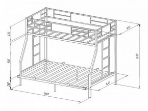 Кровать двухъярусная Гранада-ЯЯ 140 с ящиками в Ирбите - irbit.mebel-e96.ru