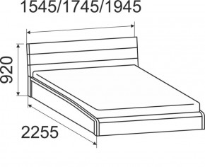 Кровать интерьерная Мальта с подъемным механизмом 1400*2000 в Ирбите - irbit.mebel-e96.ru