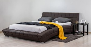 Кровать двуспальная Оливия 1600 (темно-коричневый) (НиК) в Ирбите - irbit.mebel-e96.ru