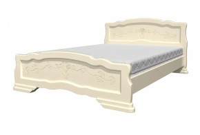 Кровать из массива Карина-6 Слоновая кость (БМ) в Ирбите - irbit.mebel-e96.ru