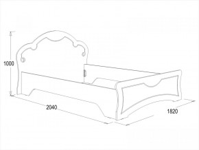 Кровать Ольга-10 МДФ (1600) в Ирбите - irbit.mebel-e96.ru