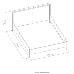 Кровать Шерлок 1800 орех 1600*2000 в Ирбите - irbit.mebel-e96.ru