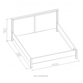 Кровать Шерлок 900 дуб сонома 1200*2000 в Ирбите - irbit.mebel-e96.ru