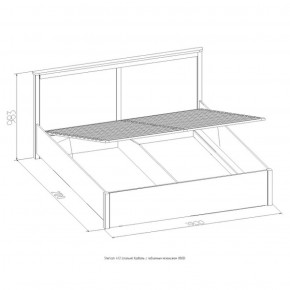 Кровать Шерлок с ПМ 1400 дуб сонома 1400*2000 в Ирбите - irbit.mebel-e96.ru