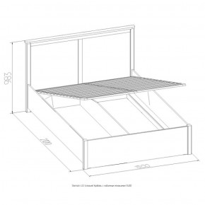 Кровать Шерлок с ПМ 1400 орех 1400*2000 в Ирбите - irbit.mebel-e96.ru