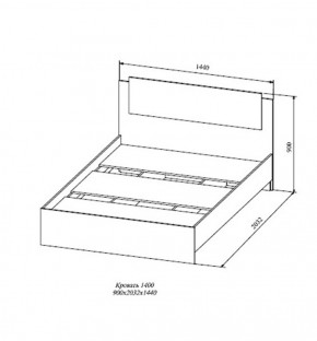 Кровать Софи СКР1400.1 (ДСВ) в Ирбите - irbit.mebel-e96.ru