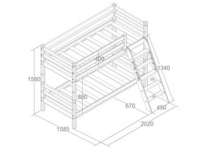 Кровать Сонечка 2-х ярусная (модульная) в Ирбите - irbit.mebel-e96.ru